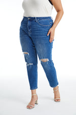 HIGH RISE MOM JEANS BYM3009-P
