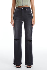 HIGH RISE FLARE JEANS BYF1104