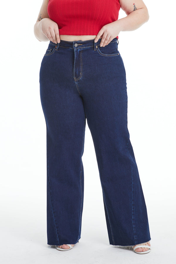PLUS BETH HIGH RISE WIDE LEG-Wide Leg-BAYEAS