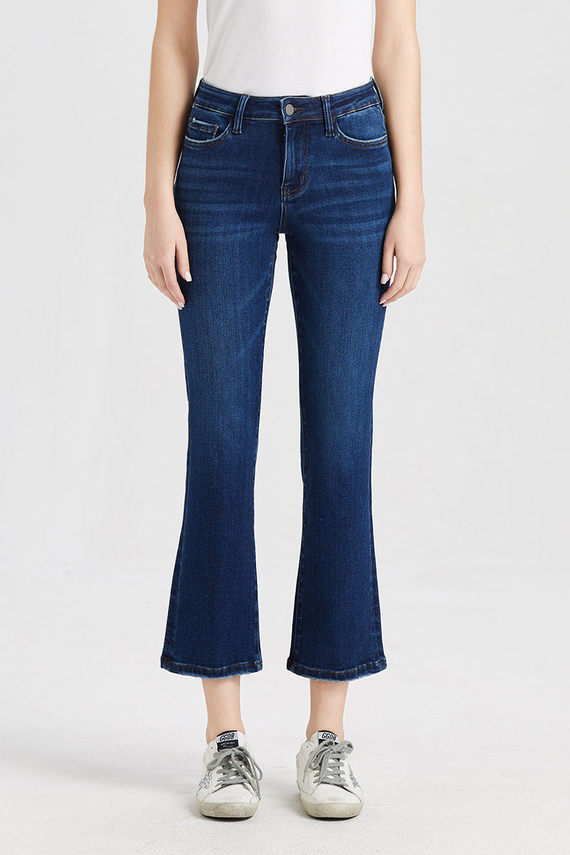HIGH RISE FLARE JEANS BYF1068
