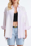 Women'S Ragged Long Sleeve Loose Shirt