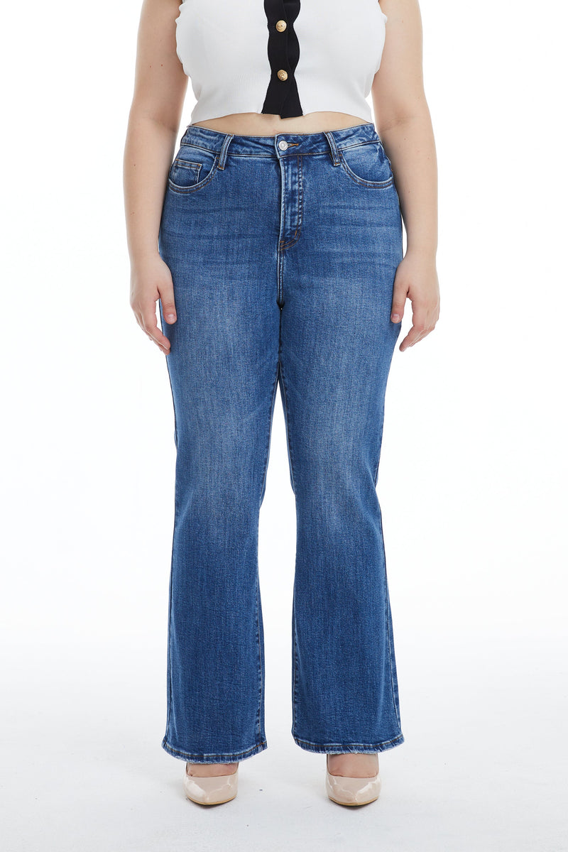 HIGH RISE BOOTCUT FLARE JEANS BYF1128-P