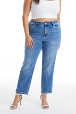 HIGH RISE STRAIGHT LEG JEANS BYT5145-P MB