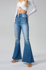HIGH RISE FLARE JEANS BYF1009S