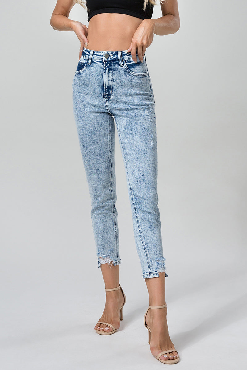 HIGH RISE MOM JEANS BYM3002
