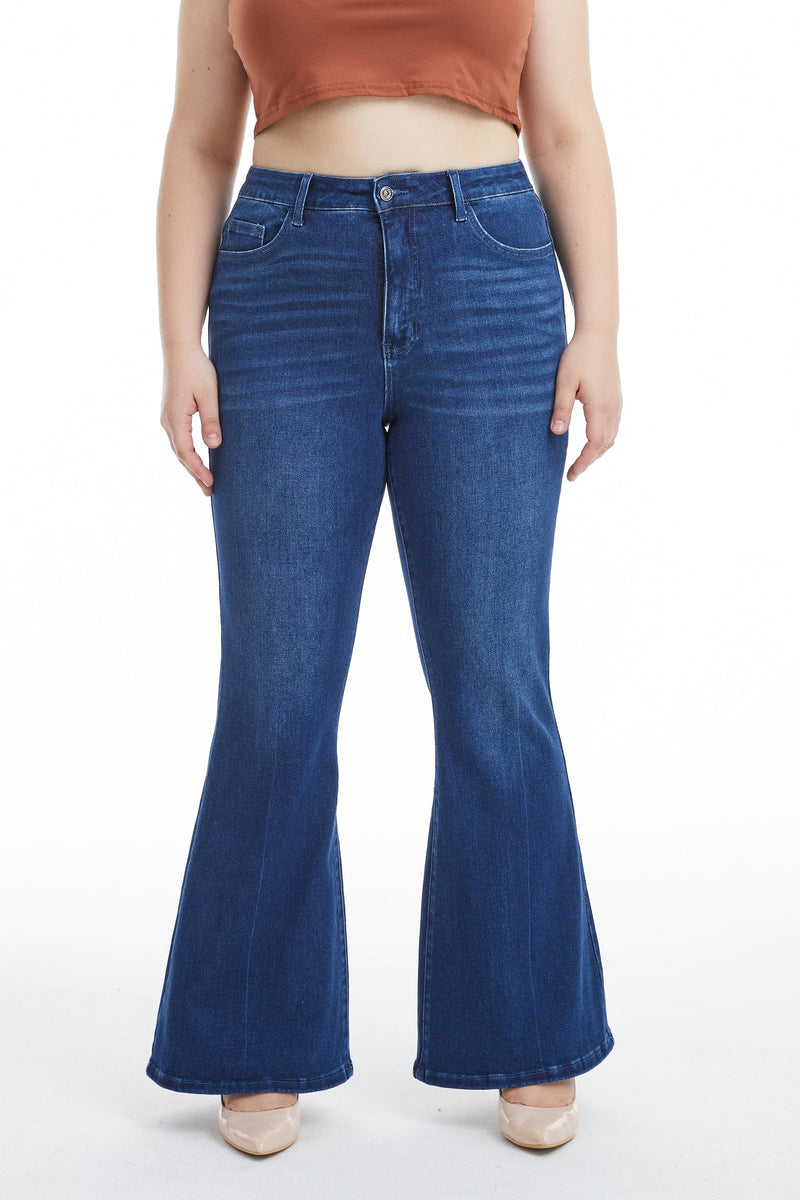 HIGH RISE FLARE JEANS BYF1115-P