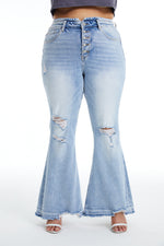 HIGH RISE FLARE JEANS BYF1016R