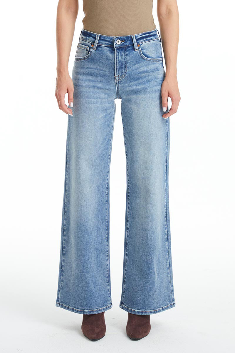 HIGH RISE WIDE LEG JEANS BYW8119