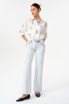 Zephyrine Mid Rise Wide Leg Jeans