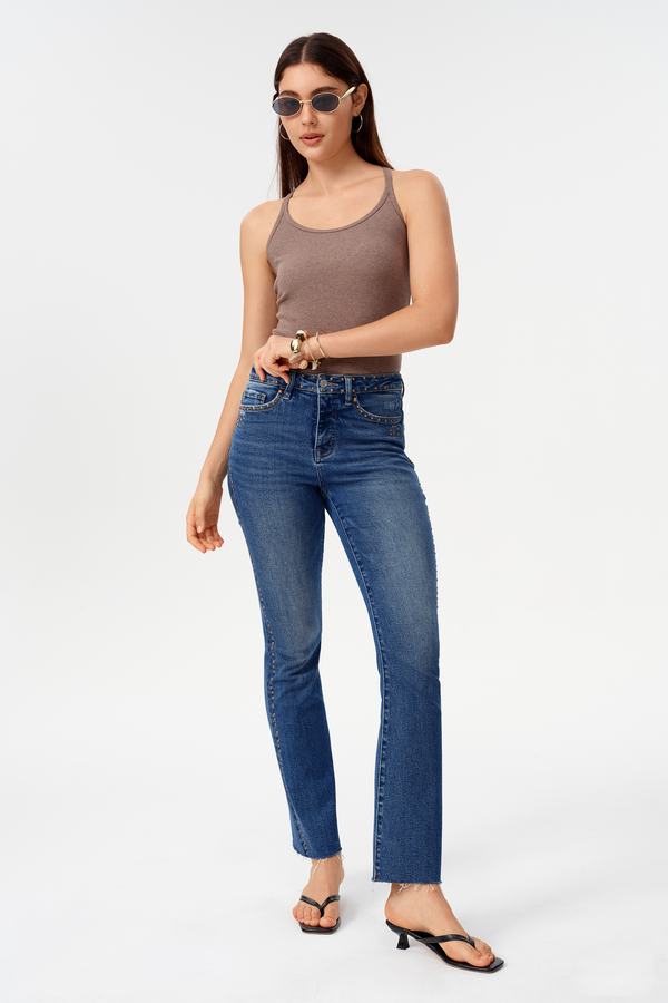 High Rise Bootcut Jeans
