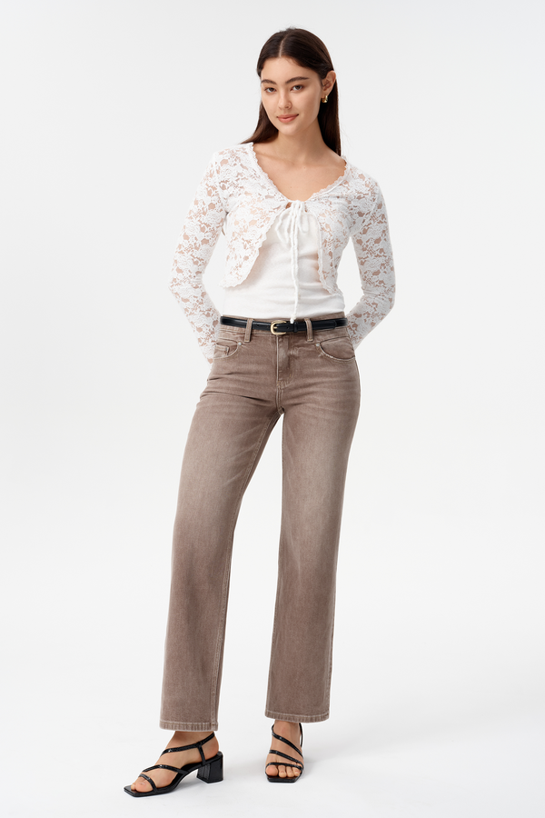 Briar Mid Rise Straight Jeans