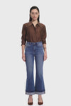 High Rise Flare Leg Jeans