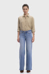 Mid Rise Wide Leg Jeans